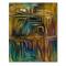 Designart - Colour Fusion IV - Modern Print on Natural Pine Wood